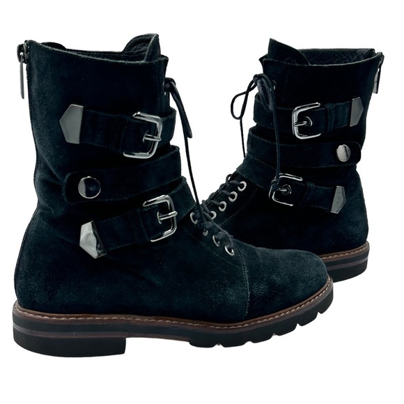 STUART WEITZMAN black urbanite nero velour boots - Picture 12 of 15